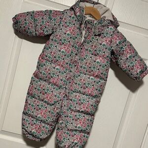 GAP Floral Baby Snowsuit with Hood